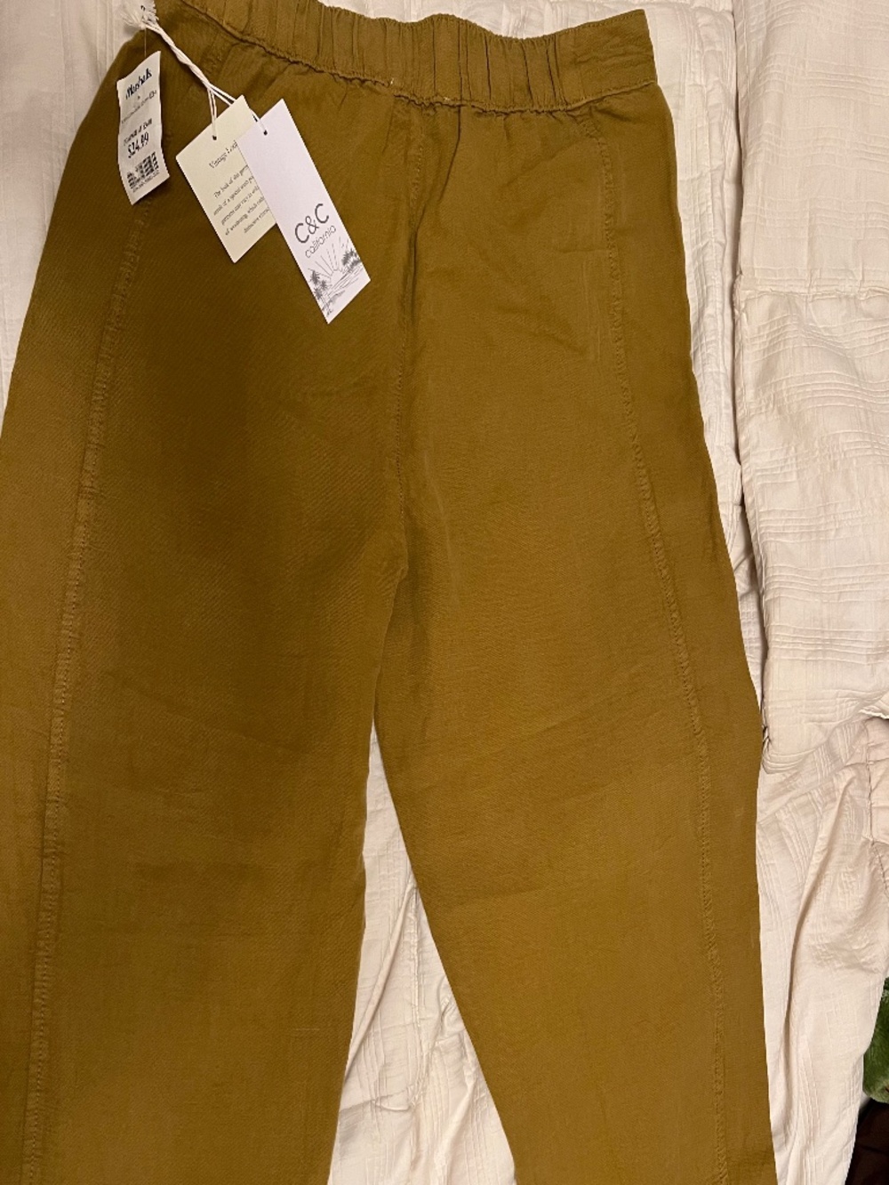C&C California women’s linen trousers L